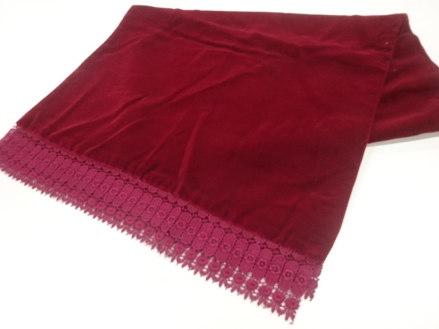 ビロードレースショール